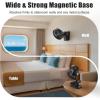 imageAMACOOL Magnetic Cruise Fan with 10000mAh Rechargeable Battery 35H Runtime 3 LED Light 3 Speeds Travel Fan Magnetically Hangs on Cabin Walls Ship Cabin Approved Cruise Essentials 2025AutoOscillating