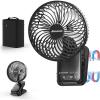 imageAMACOOL Magnetic Cruise Fan with 10000mAh Rechargeable Battery 35H Runtime 3 LED Light 3 Speeds Travel Fan Magnetically Hangs on Cabin Walls Ship Cabin Approved Cruise Essentials 2025AutoOscillating