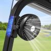imageAMACOOL Magnetic Golf Cart Fan Compatible with EZGO Club Car Yamaha 5000mAh Rechargeable Portable Fan with 3 Powerful Wind Speeds 40HRS Running Golf Cart Essential Accessories5000mAh