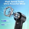 imageAMACOOL Portable Handheld Turbo Fan5 Speed Foldable Hand FansMax 20 Hours RuntimeRechargeable Mini Pocket Cooling Fan for Travel Outdoor Activities Gifts for WomenBlack