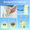 imageAMACOOL Portable Handheld Turbo Fan5 Speed Foldable Hand FansMax 20 Hours RuntimeRechargeable Mini Pocket Cooling Fan for Travel Outdoor Activities Gifts for WomenLight Green