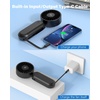 image:imageAMACOOL Foldable Handheld Fan Rechargeable Builtin TypeC Cable 5Speed Personal Fan Max 17H Runtime Wearable Neck Fans for Travel Outdoor Cruise Makeup Gifts for Women Men Stylish Girl Black