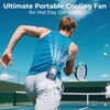 image:imageAMACOOL Mini Portable Waist Fan Clip on Gifts for Father Him Men Dad Husband 13000RPM RapidCooling Personal Neck Fans Wearable Shirt Belt Fan for Women Men Outdoor Work Jobsite Travel CampingNavy
