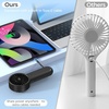 image:imageAMACOOL Portable Handheld Fan HighPower Motor 5Speed Wind 12 Hrs Cooling Ergonomic Comfort Handle 3000mAh Rechargeable Personal Fan for Travel Cruise Beach Gifts for Women Girl PinkBlack