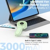 image:imageAMACOOL Portable Handheld Fan HighPower Motor 5Speed Wind 12 Hrs Cooling Ergonomic Comfort Handle 3000mAh Rechargeable Personal Fan for Travel Cruise Beach Gifts for Women Girl PinkGreen