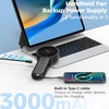 image:imageAMACOOL Portable Handheld Fan HighPower Motor 5Speed Wind 12 Hrs Cooling Ergonomic Comfort Handle 3000mAh Rechargeable Personal Fan for Travel Cruise Beach Gifts for Women Girl PinkBlack