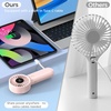 image:imageAMACOOL Portable Handheld Fan HighPower Motor 5Speed Wind 12 Hrs Cooling Ergonomic Comfort Handle 3000mAh Rechargeable Personal Fan for Travel Cruise Beach Gifts for Women Girl PinkPink