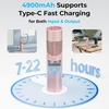 image:imageAMACOOL Portable Handheld Turbo Fan with Rotatable Head Gifts for Mother Mom Wife Her Girl Metal Tube Body with 14000RPM Mini Yet Powerful Pocket Fan for Women Makeup Beach Travel Essentials 2026Pink