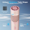 image:imageAMACOOL Portable Handheld Turbo Fan with Rotatable Head Gifts for Mother Mom Wife Her Girl Metal Tube Body with 14000RPM Mini Yet Powerful Pocket Fan for Women Makeup Beach Travel Essentials 2026Pink