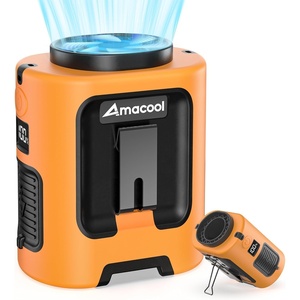image:imageAMACOOL Mini Portable Waist Fan Clip on Gifts for Father Him Men Dad Husband 13000RPM RapidCooling Personal Neck Fans Wearable Shirt Belt Fan for Women Men Outdoor Work Jobsite Travel CampingOrange