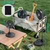 image:imageAMACOOL 10 Foldable Oscillating Fan 20000mAh Battery Operated with Remote amp Timer Height Adjustable Portable Standing Fan Quiet USB Output for Camping RV Picnic Home Office Outdoor10 inch
