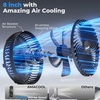 image:imageAMACOOL 10 Foldable Oscillating Fan 20000mAh Battery Operated with Remote amp Timer Height Adjustable Portable Standing Fan Quiet USB Output for Camping RV Picnic Home Office Outdoor8 inch