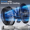 image:imageAMACOOL 10 Foldable Oscillating Fan 20000mAh Battery Operated with Remote amp Timer Height Adjustable Portable Standing Fan Quiet USB Output for Camping RV Picnic Home Office Outdoor10 inch