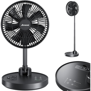 image:imageAMACOOL 10 Foldable Oscillating Fan 20000mAh Battery Operated with Remote amp Timer Height Adjustable Portable Standing Fan Quiet USB Output for Camping RV Picnic Home Office Outdoor10 inch